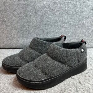 Sorel Out N About III Puffy Slip On Shoes Mens Grey Wool Felt Sneakers Size 10